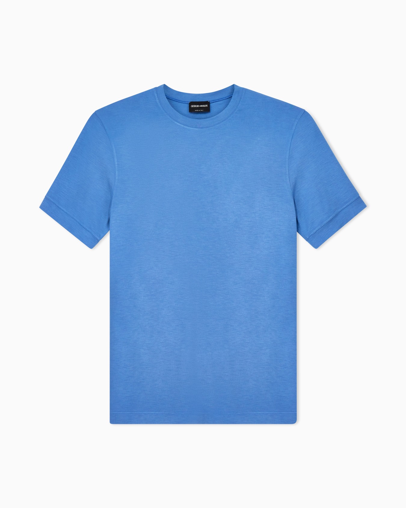 ASV crew-neck T-shirt in stretch viscose jersey Slide 0