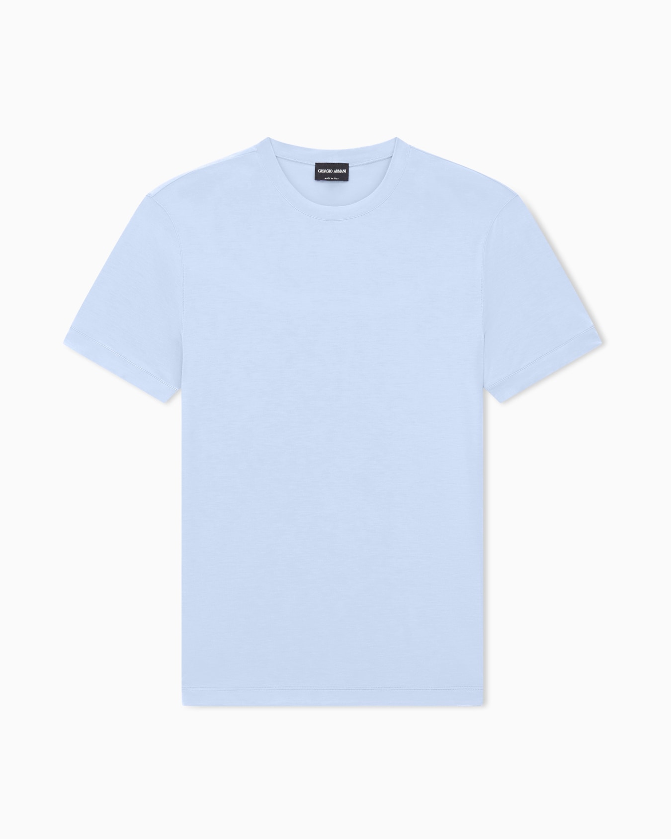 ASV crew-neck T-shirt in stretch viscose jersey Slide 0