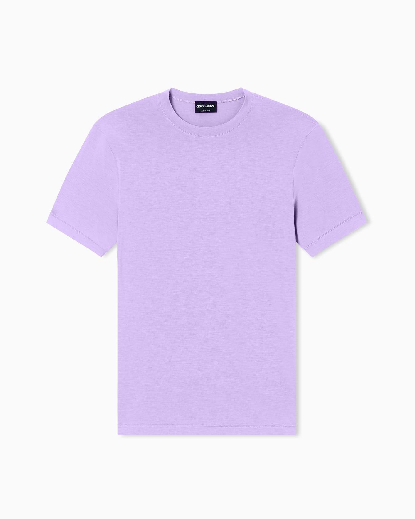 ASV crew-neck T-shirt in stretch viscose jersey Slide 0