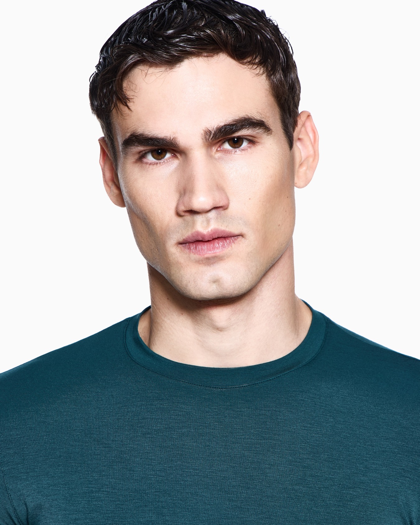 T-shirt girocollo in jersey di viscosa stretch ASV Slide 4