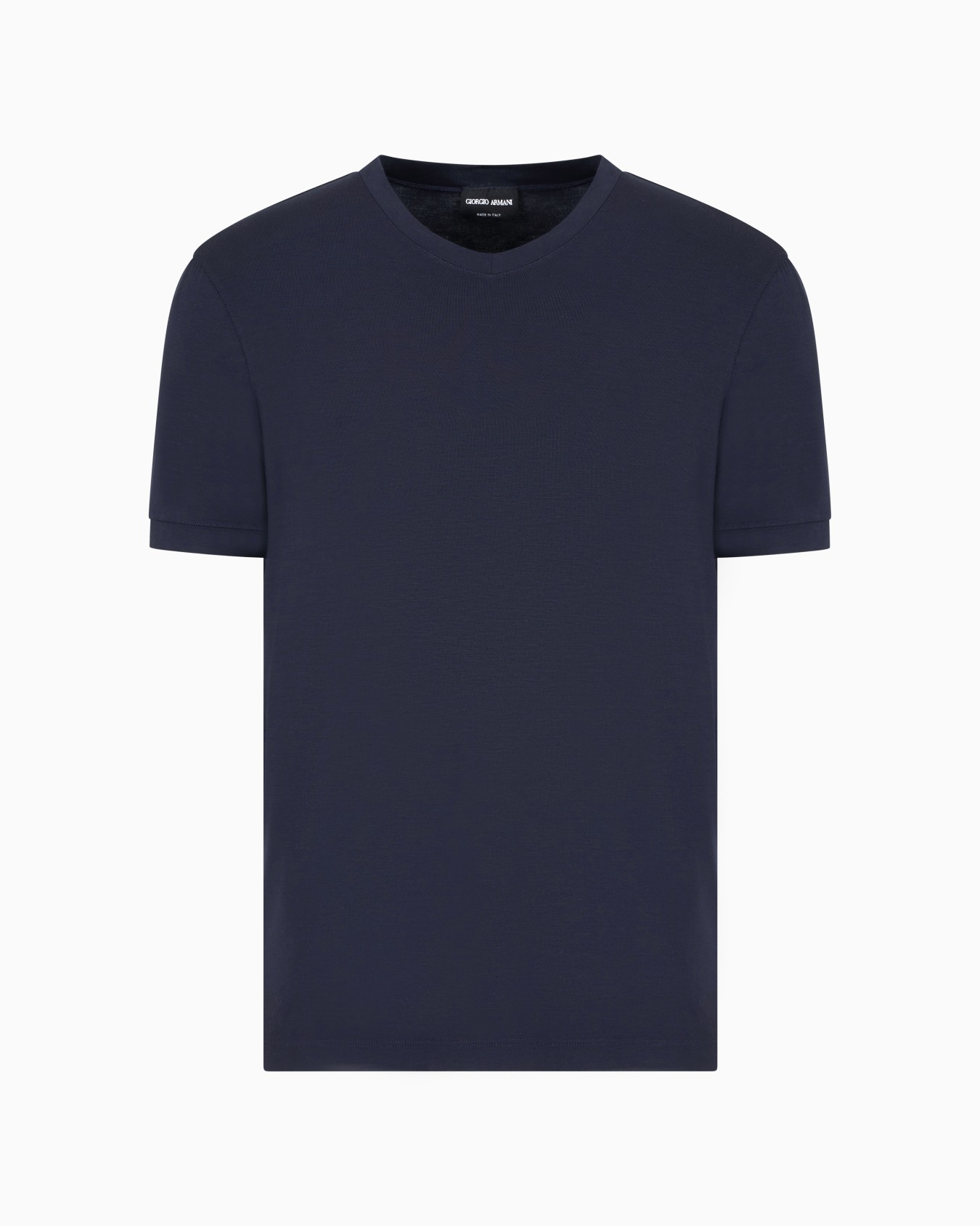 Stretch viscose jersey, V-neck Icon T-shirt Slide 0