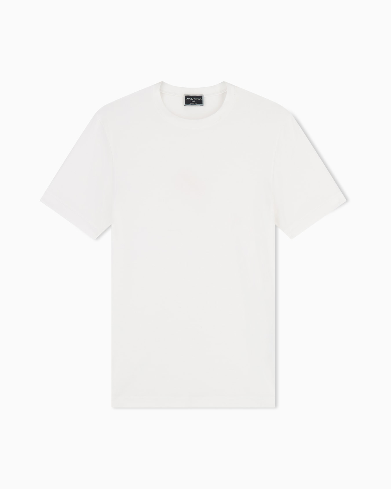 Icon Crew-neck T-shirt in stretch viscose jersey Slide 0