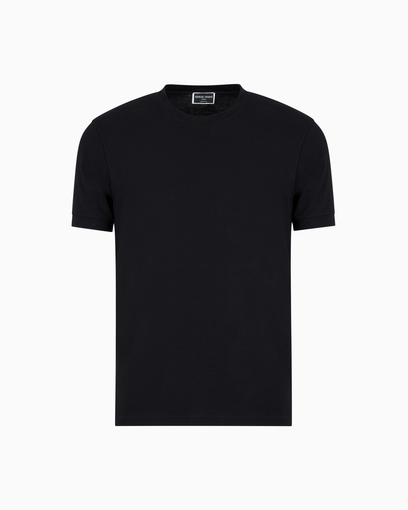 T-shirt girocollo Icon in jersey di viscosa stretch Slide 0