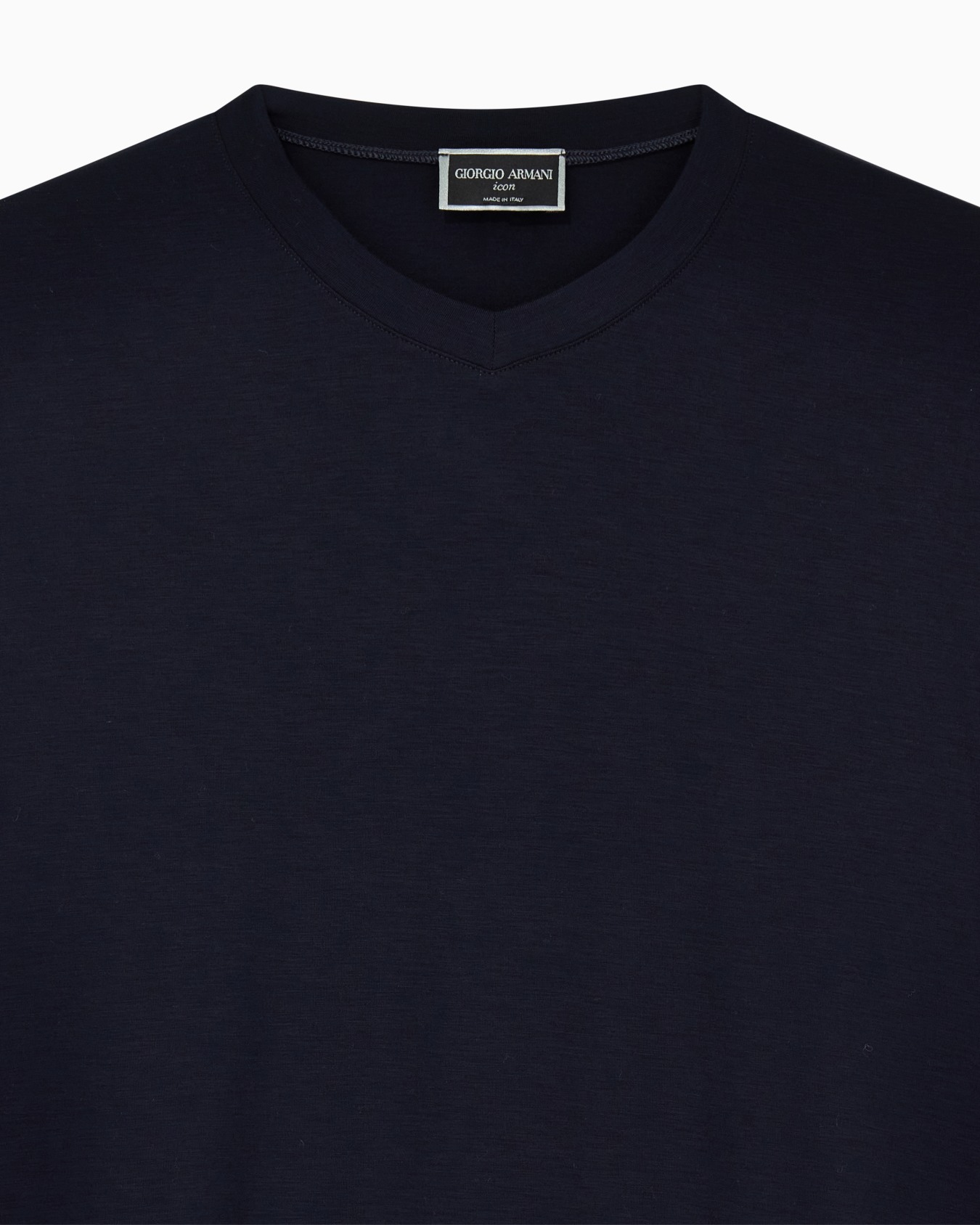 Icon VネックTシャツ ストレッチビスコースジャージー スライドする 2