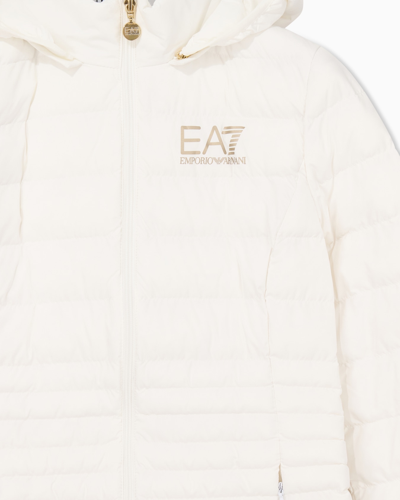 Core Lady recycled technical fabric padded hooded jacket Slide 4