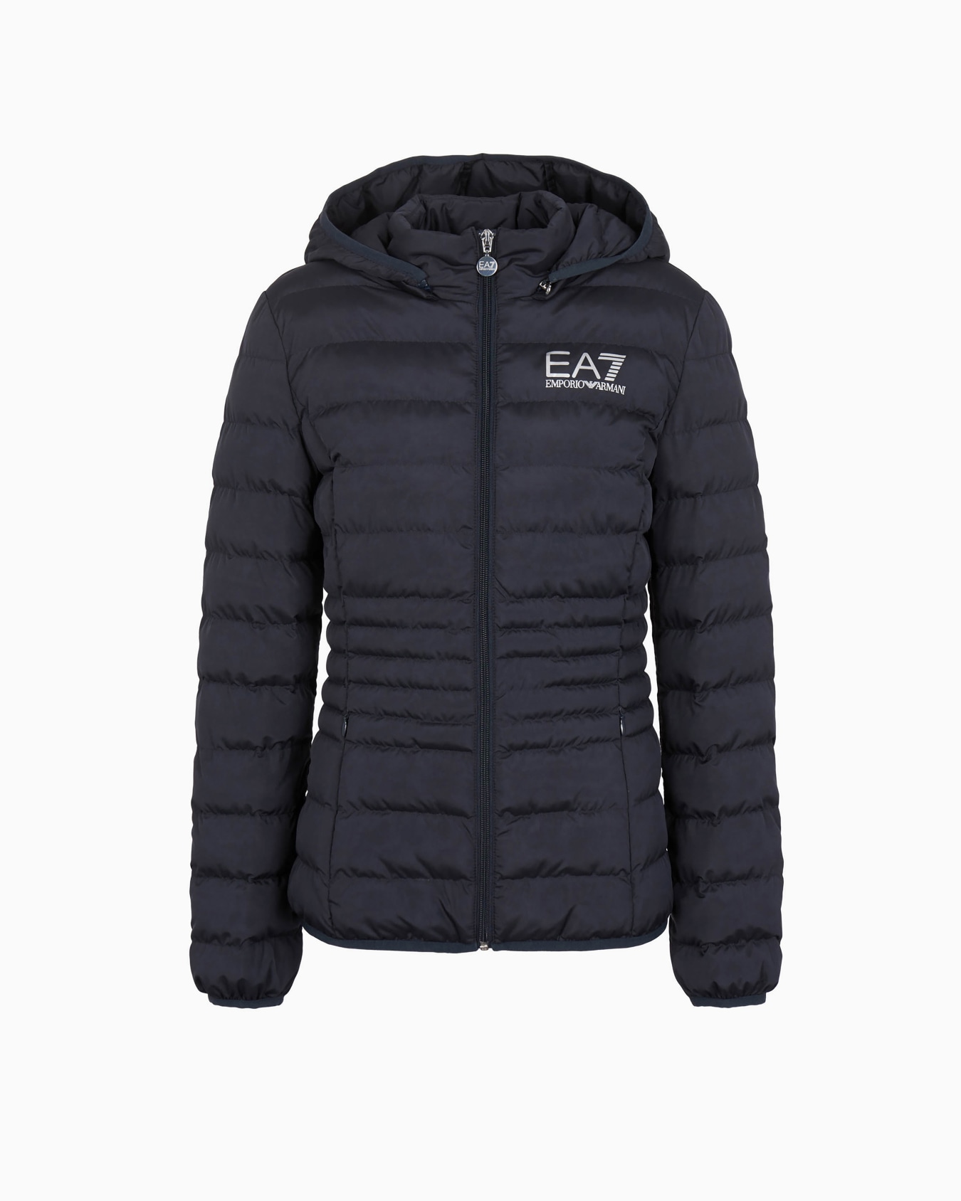 Core Lady recycled technical fabric padded hooded jacket Slide 0