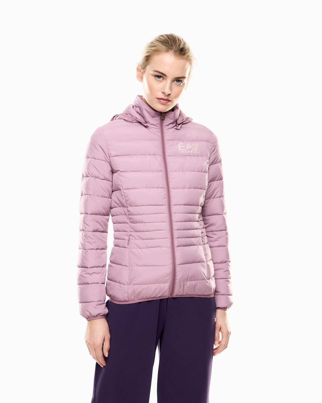 Core Lady 재활용 기능성 소재 패딩 후드 재킷 슬라이드 3