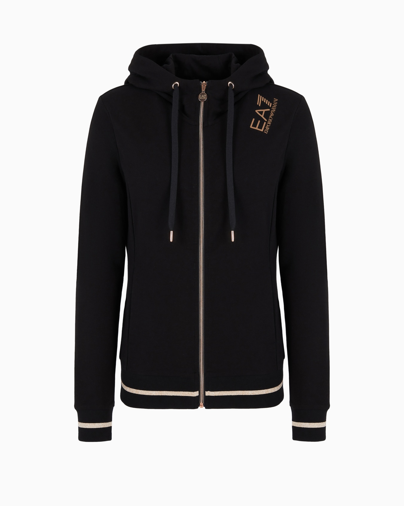 Stretch-cotton hooded Core Lady sweatshirt Slide 0