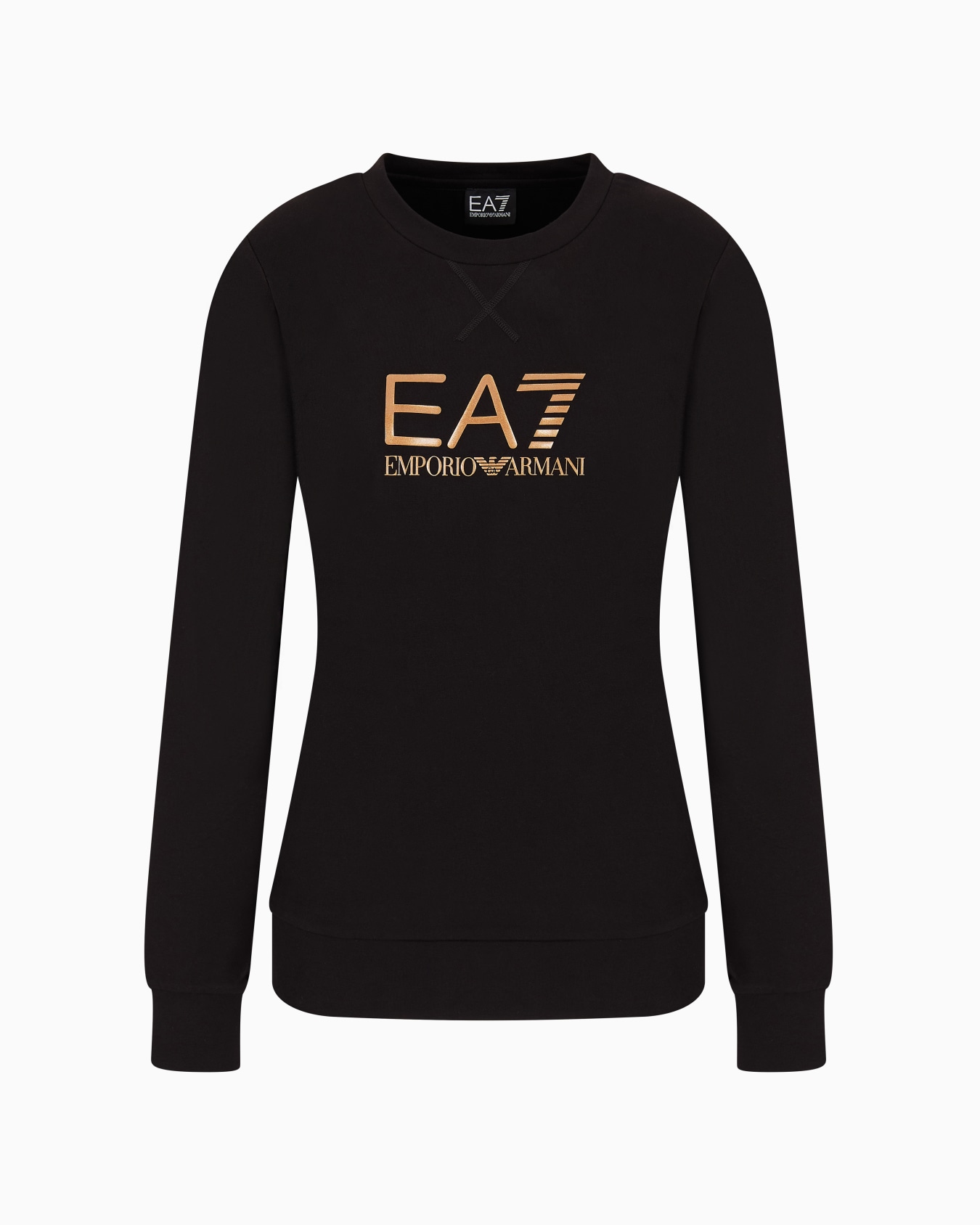 Sweat-shirt ras-du-cou Shiny en coton stretch Diapositive 0