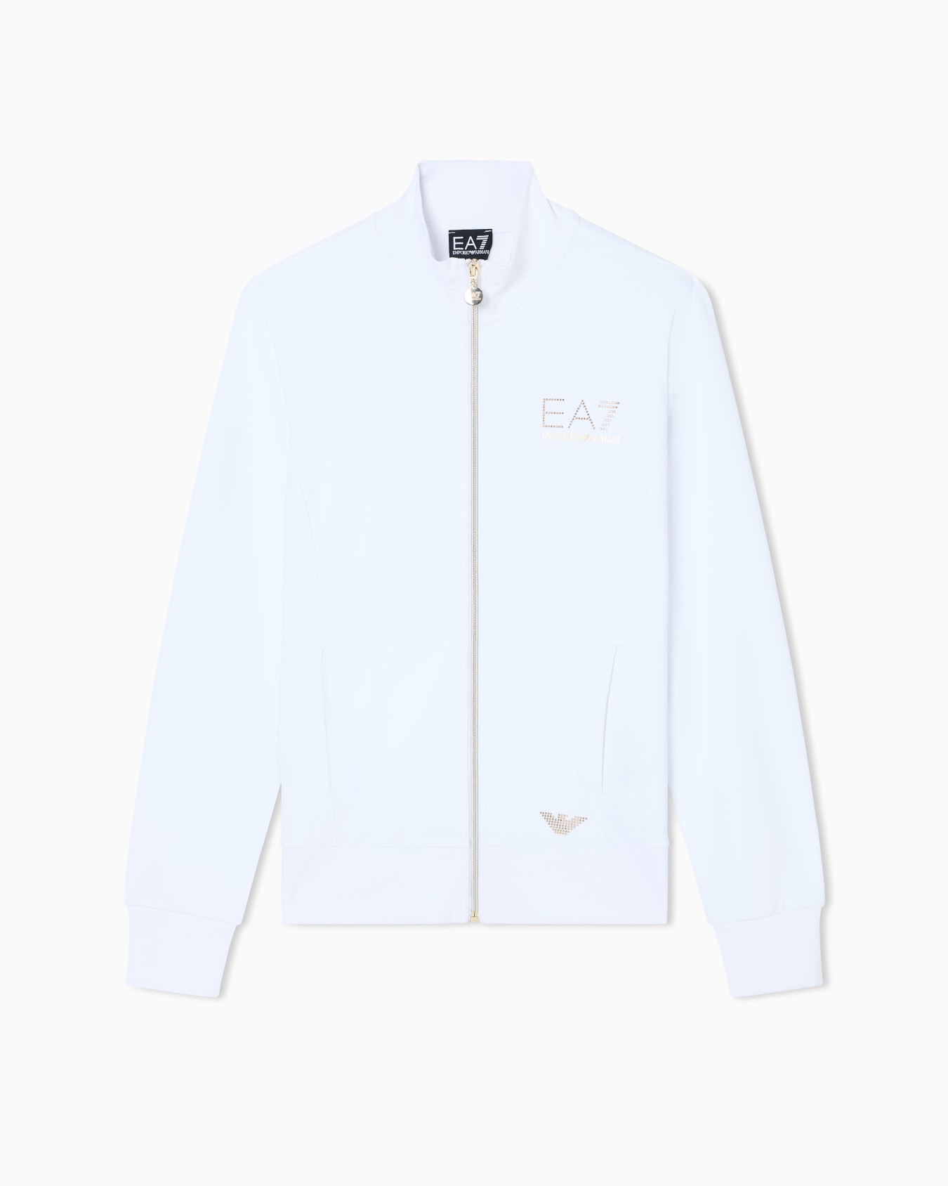 Evolution stretch-viscose blend zip-up sweatshirt Slide 0