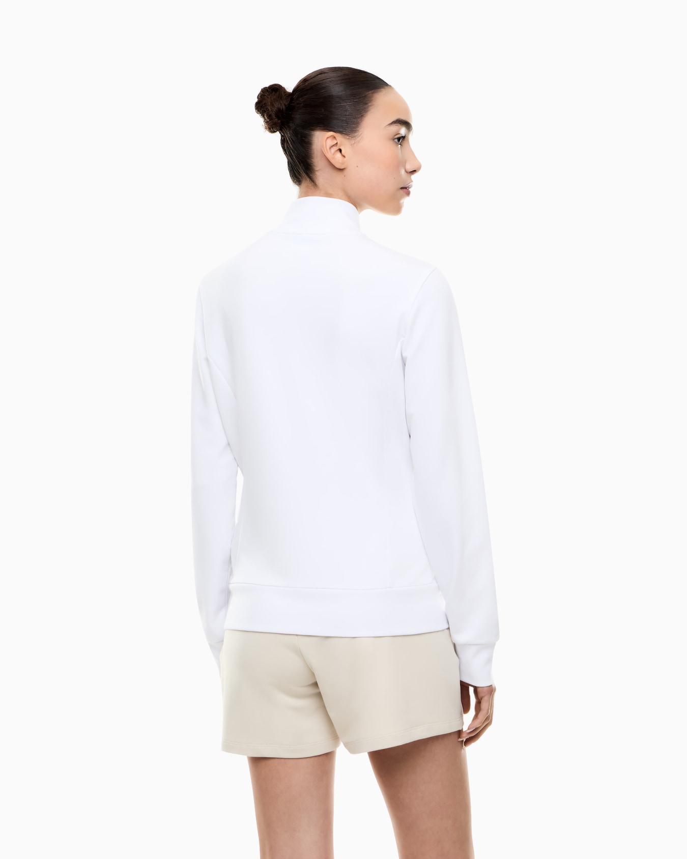 Evolution stretch-viscose blend zip-up sweatshirt Slide 2