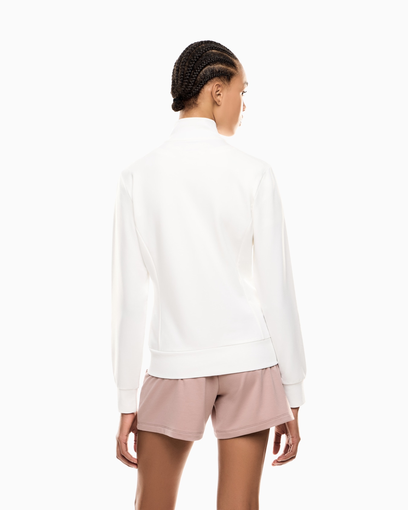 Evolution stretch-viscose blend zip-up sweatshirt Slide 2