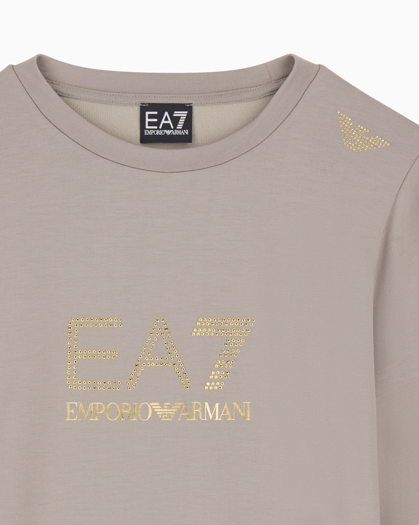 Stretch sweatshirt in a viscose blend with studs Evolution Slide 4