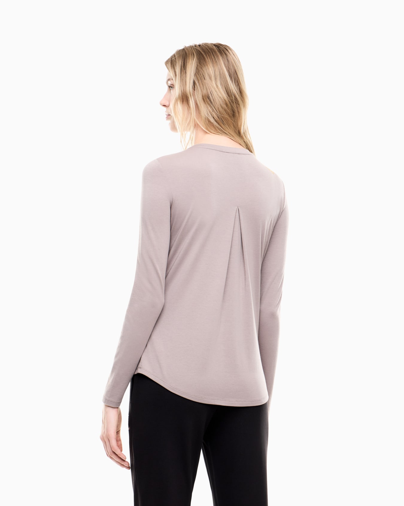 Stretch sweatshirt in a viscose blend with studs Evolution Slide 5