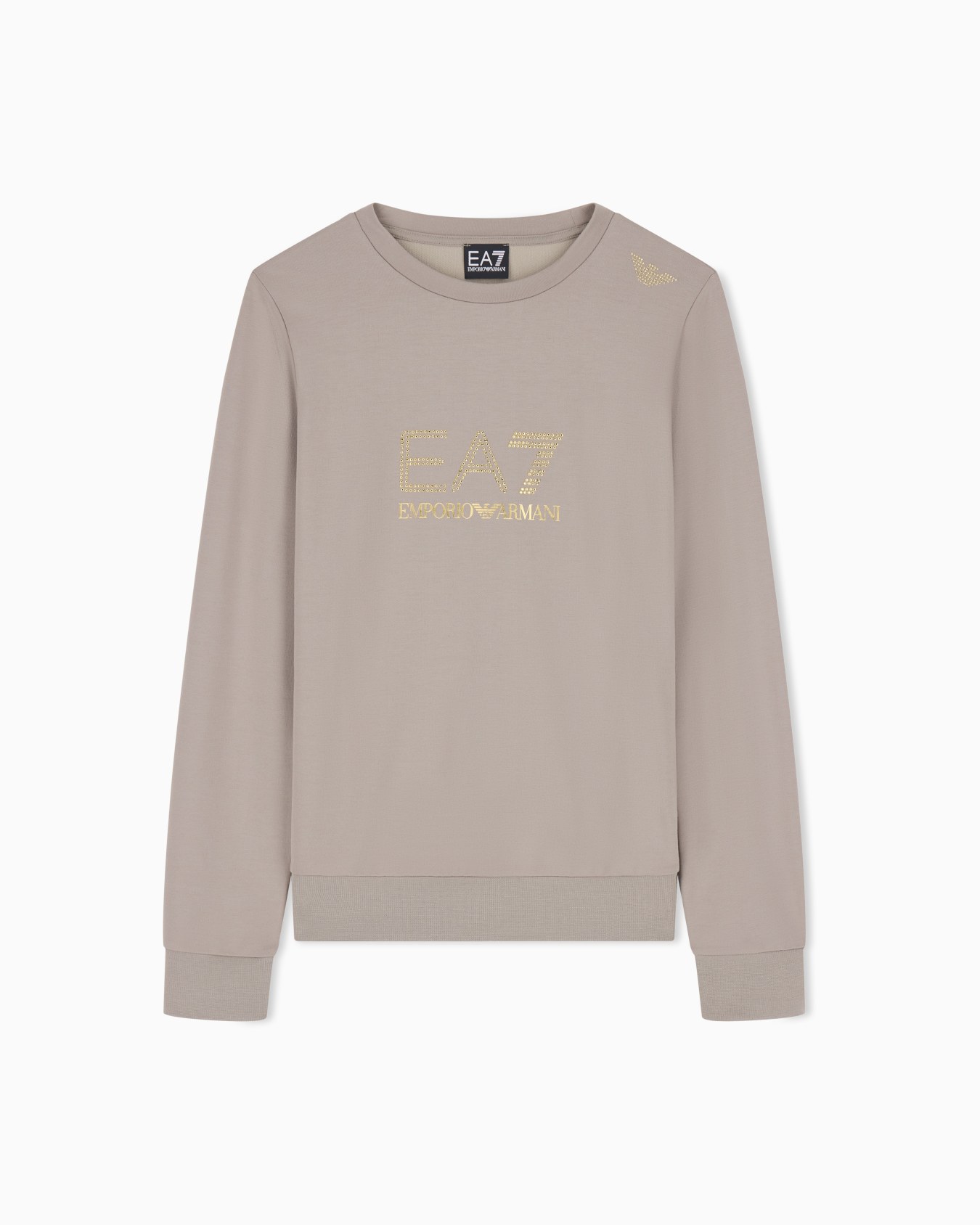 Stretch sweatshirt in a viscose blend with studs Evolution Slide 0