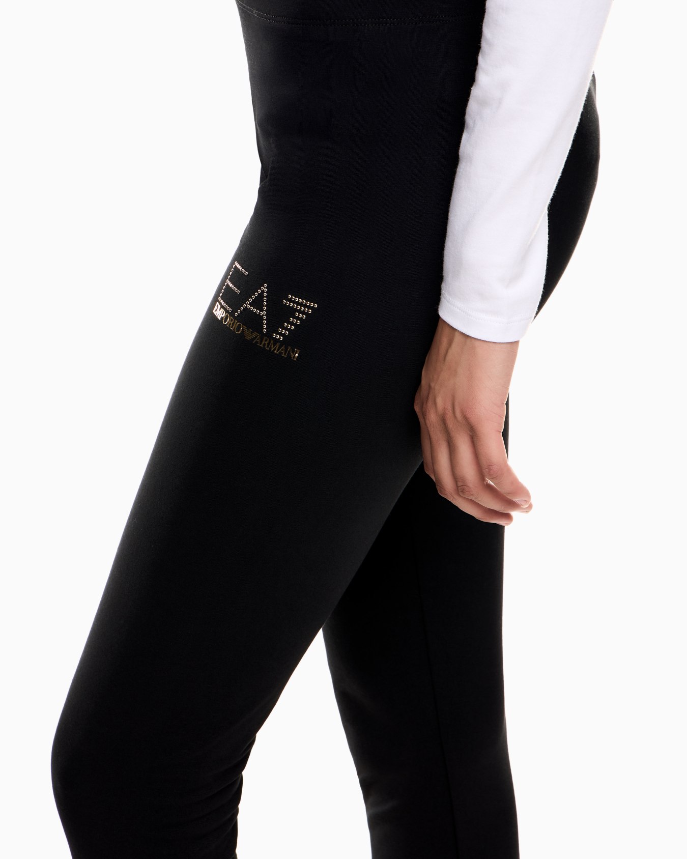 Evolution stretch cotton-jersey leggings Slide 4