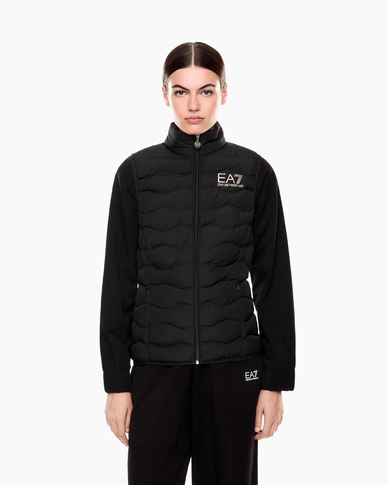 Core Lady nylon packable padded gilet Slide 3