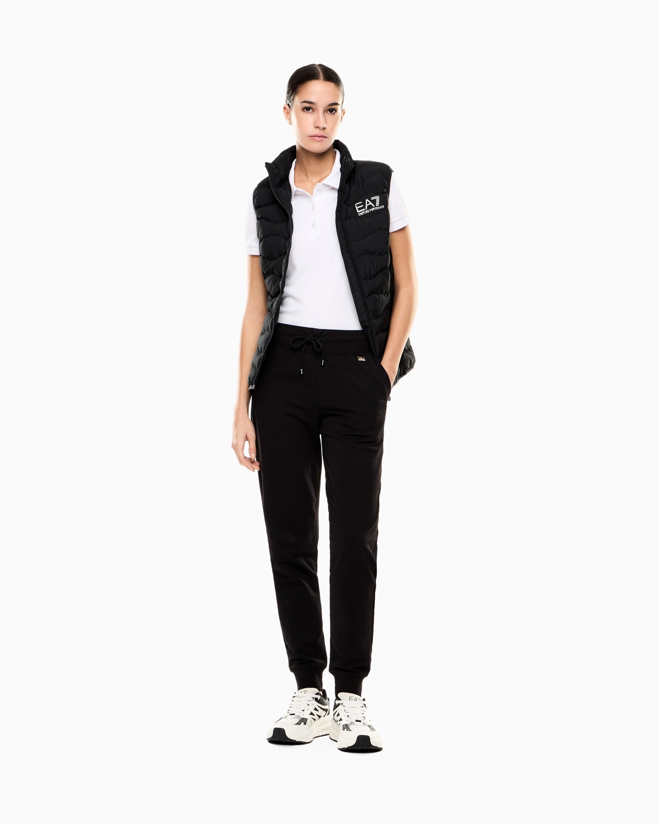 Core Lady nylon packable padded gilet Slide 1