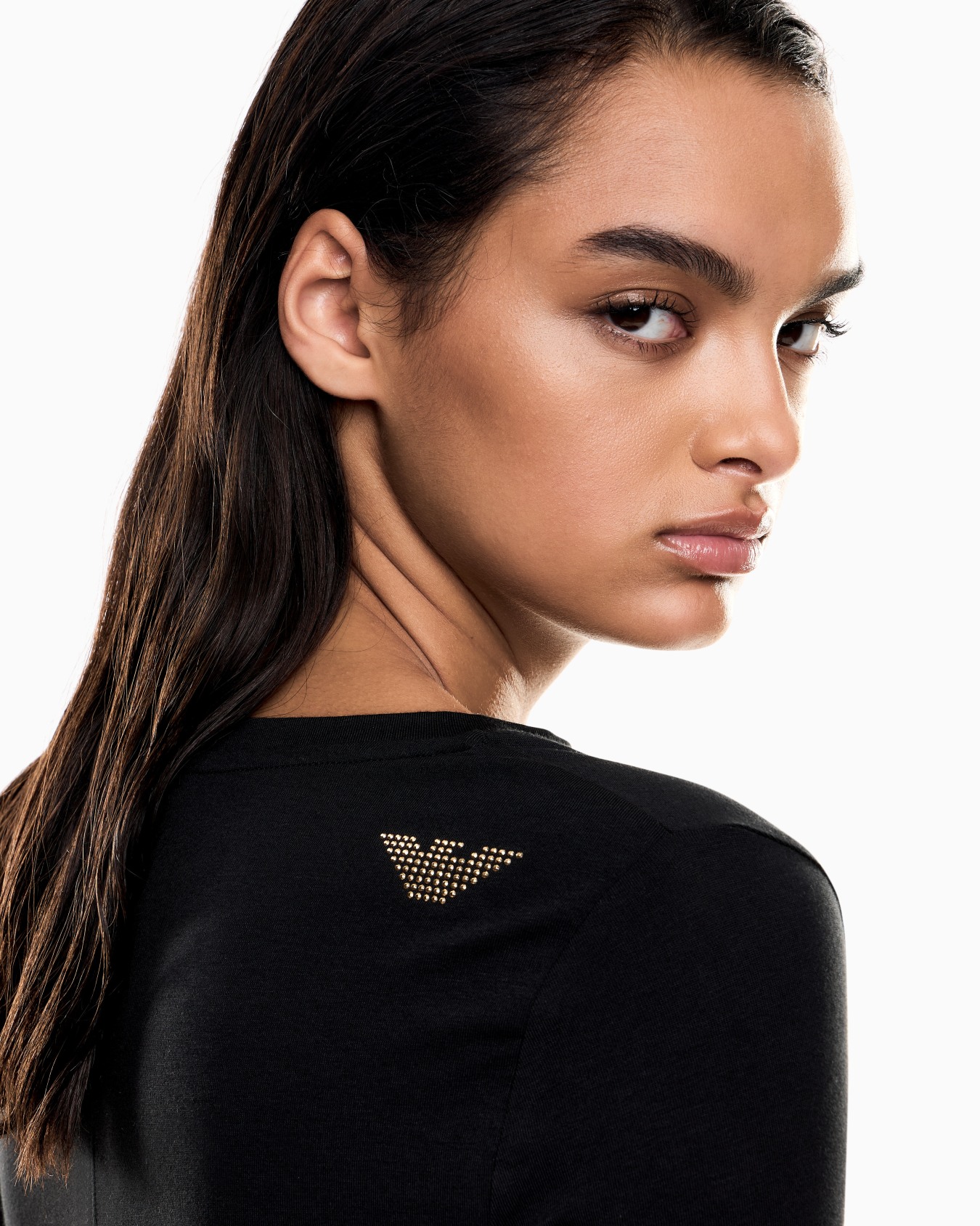 T-shirt a maniche lunghe Evolution in cotone e modal stretch Slide 4