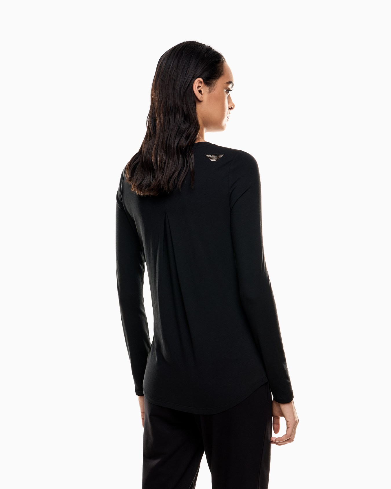 T-shirt a maniche lunghe Evolution in cotone e modal stretch Slide 2