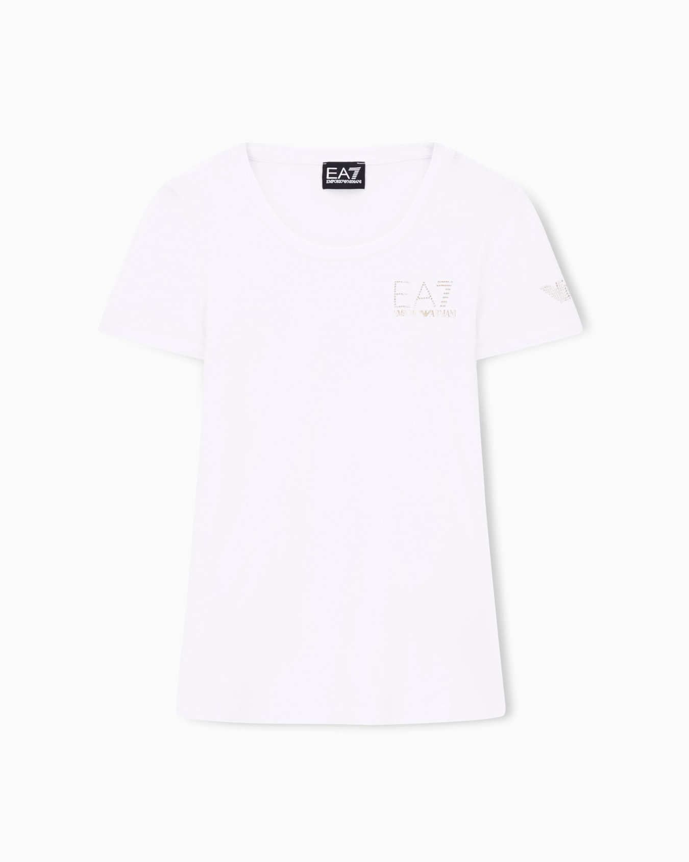 Evolution crew-neck T-shirt in a stretch cotton and modal blend Slide 0