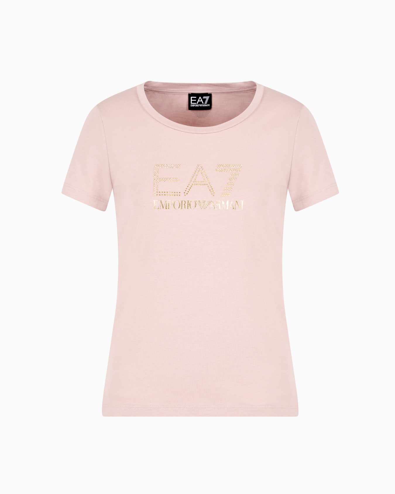 Evolution stretch cotton and modal blend T-shirt with oversized logo Slide 0