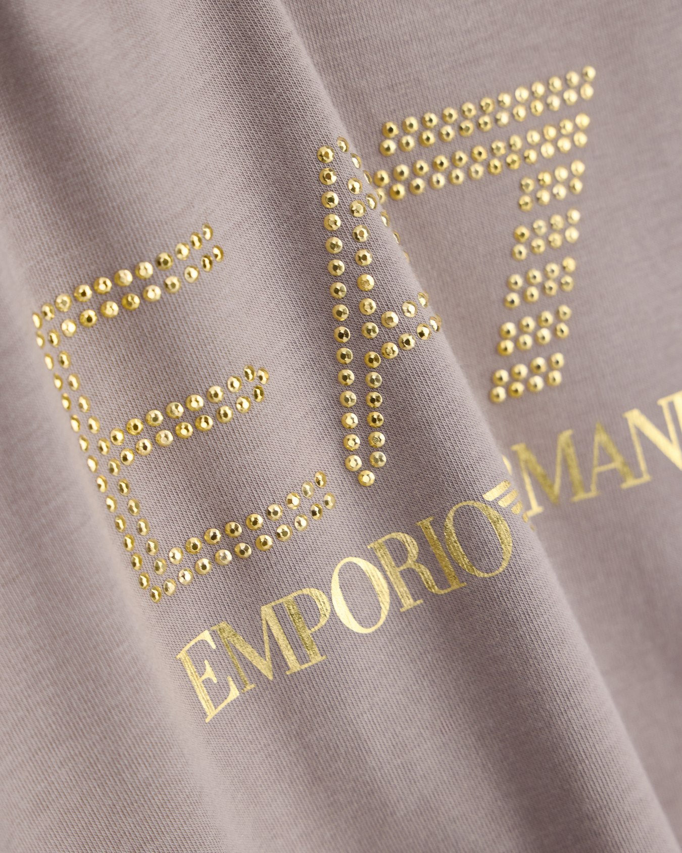 Stretch t-shirt in cotton with logo and studs Evolution Slide 2