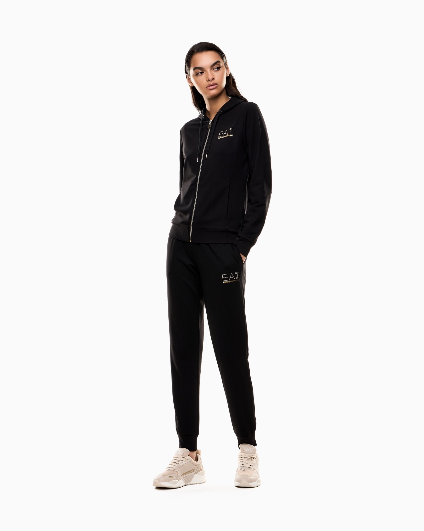 Stretch viscose-blend tracksuit Slide 1