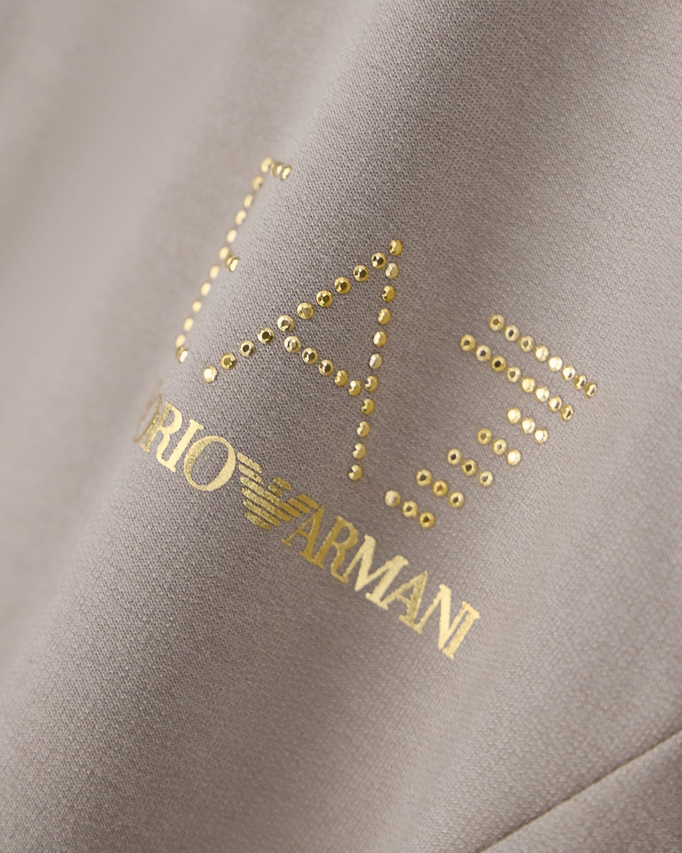 Viscose suit with a zip-up hoodie and micro-studs Tracksuit Slide 2