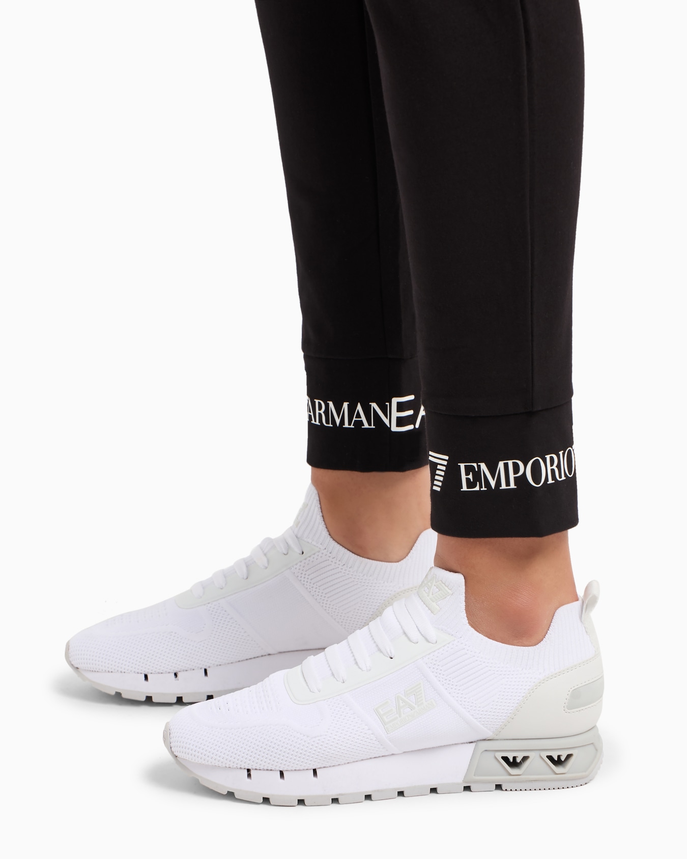 Stretch-cotton tracksuit with logo tape detail Slide 5