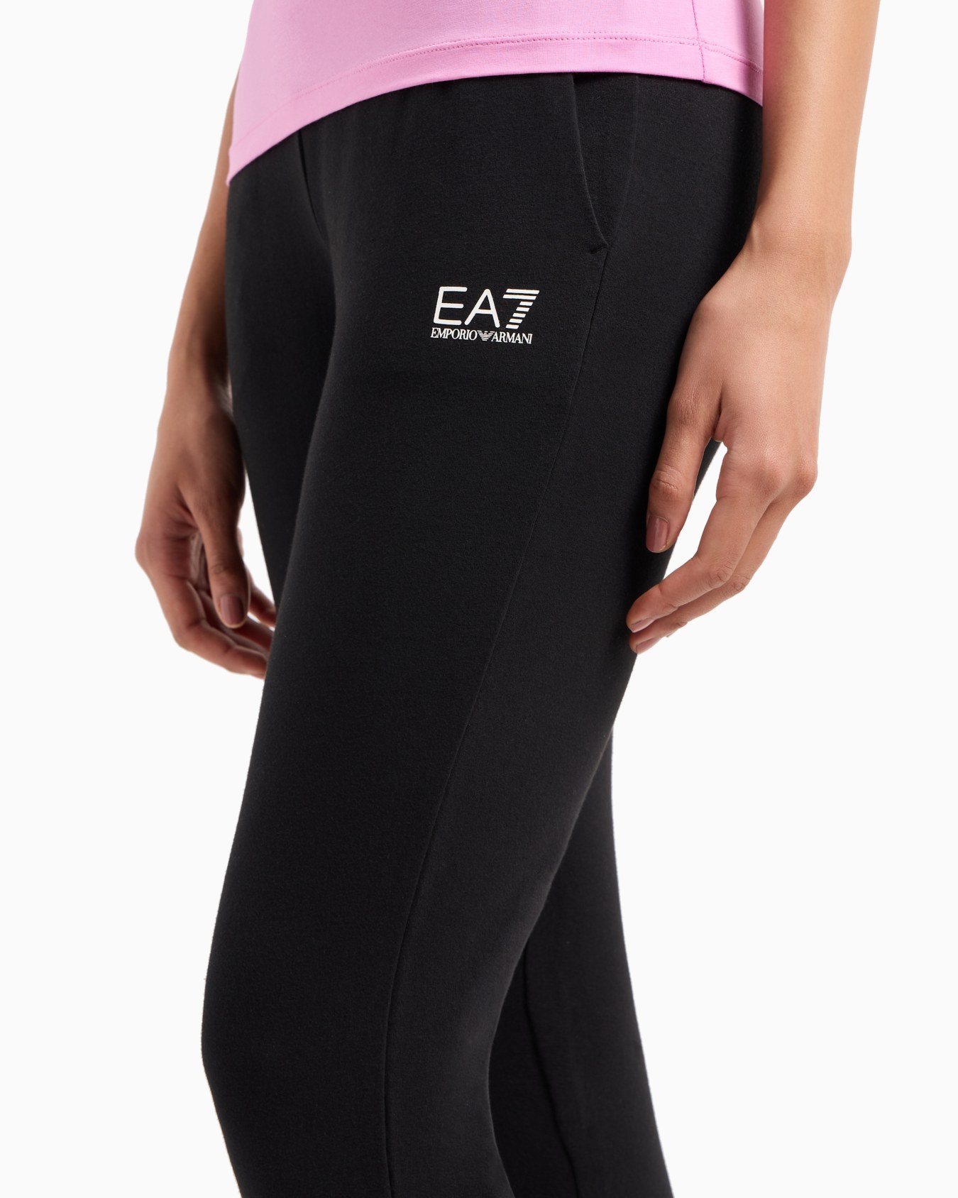 Stretch-cotton tracksuit with logo Slide 5