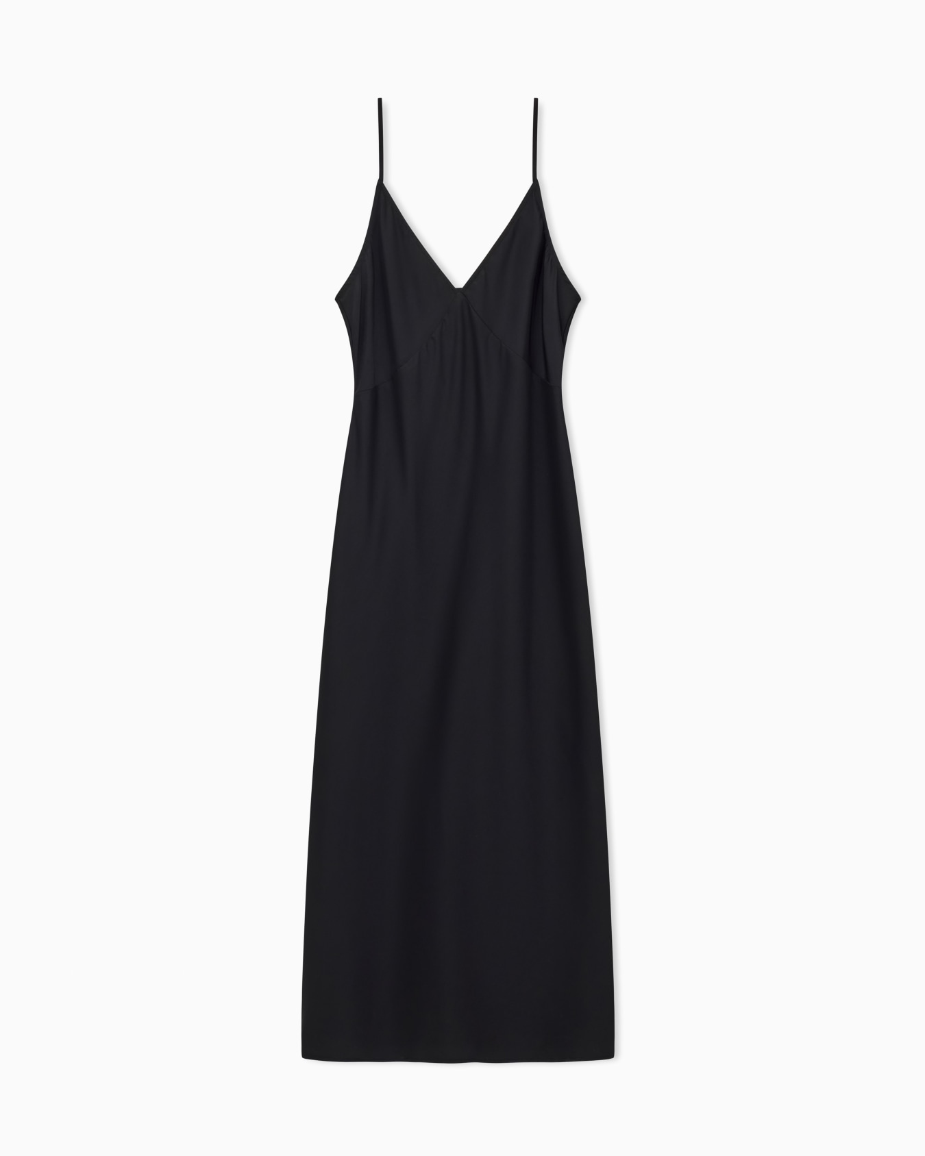 Shiny satin midi dress Slide 0
