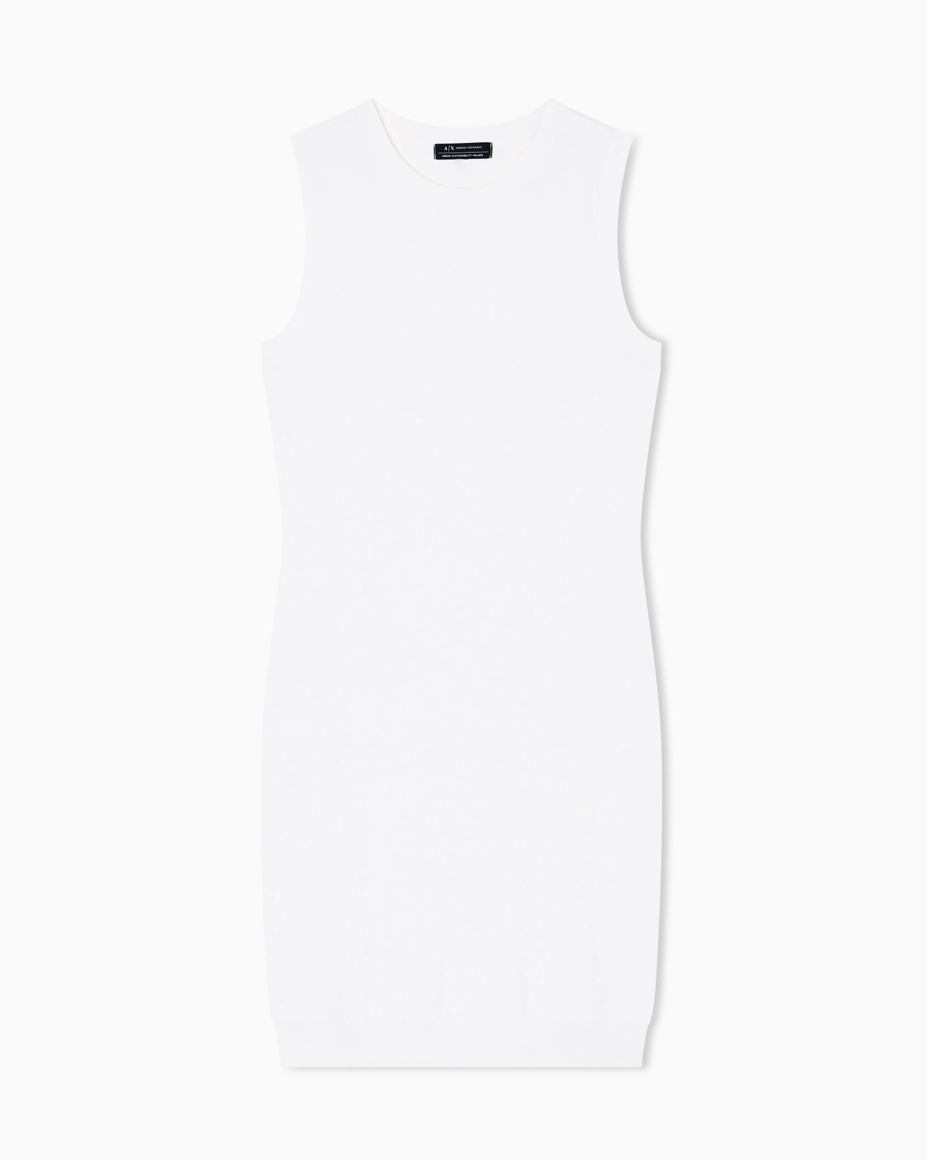 Sheath dress with allover logo Slide 0