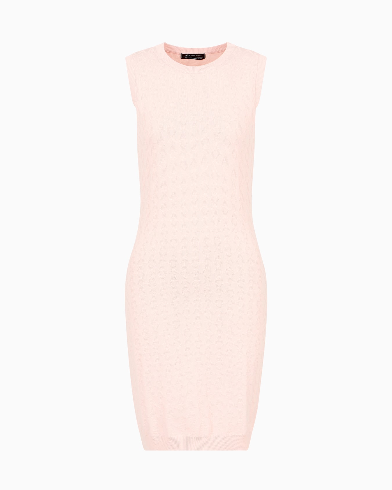Sheath dress with allover logo Slide 0