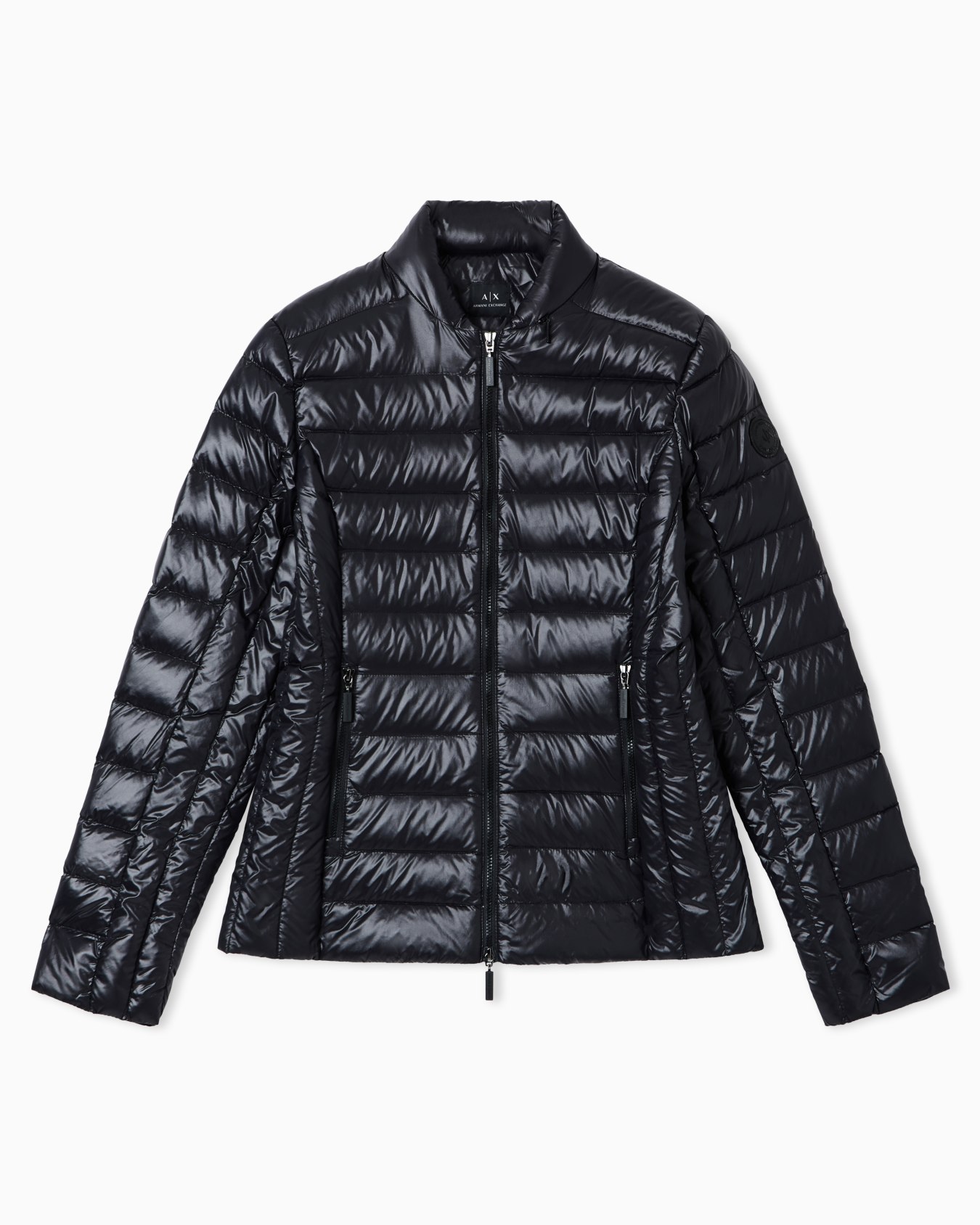 Shiny fabric down jacket Slide 0