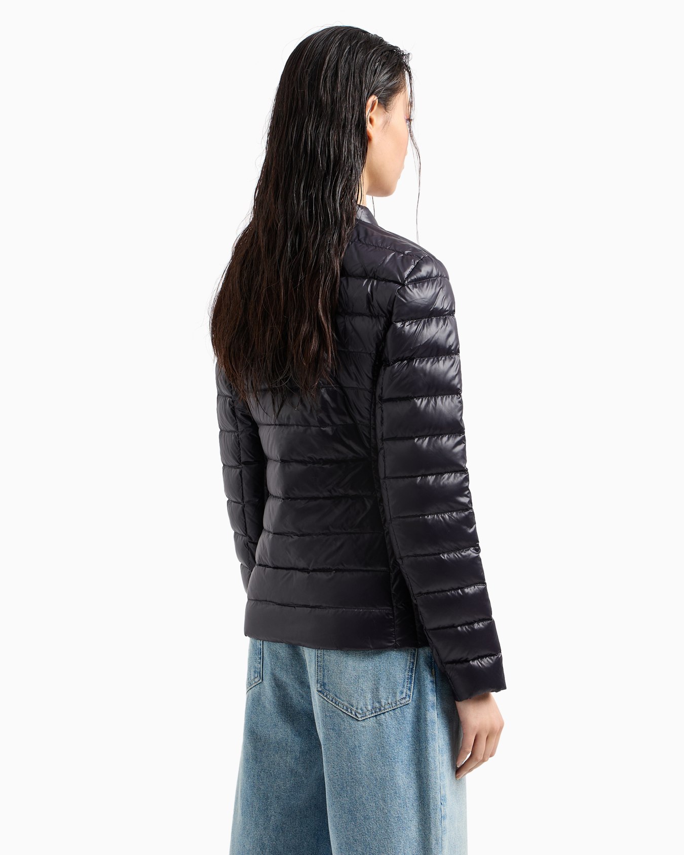 Shiny fabric down jacket Slide 2