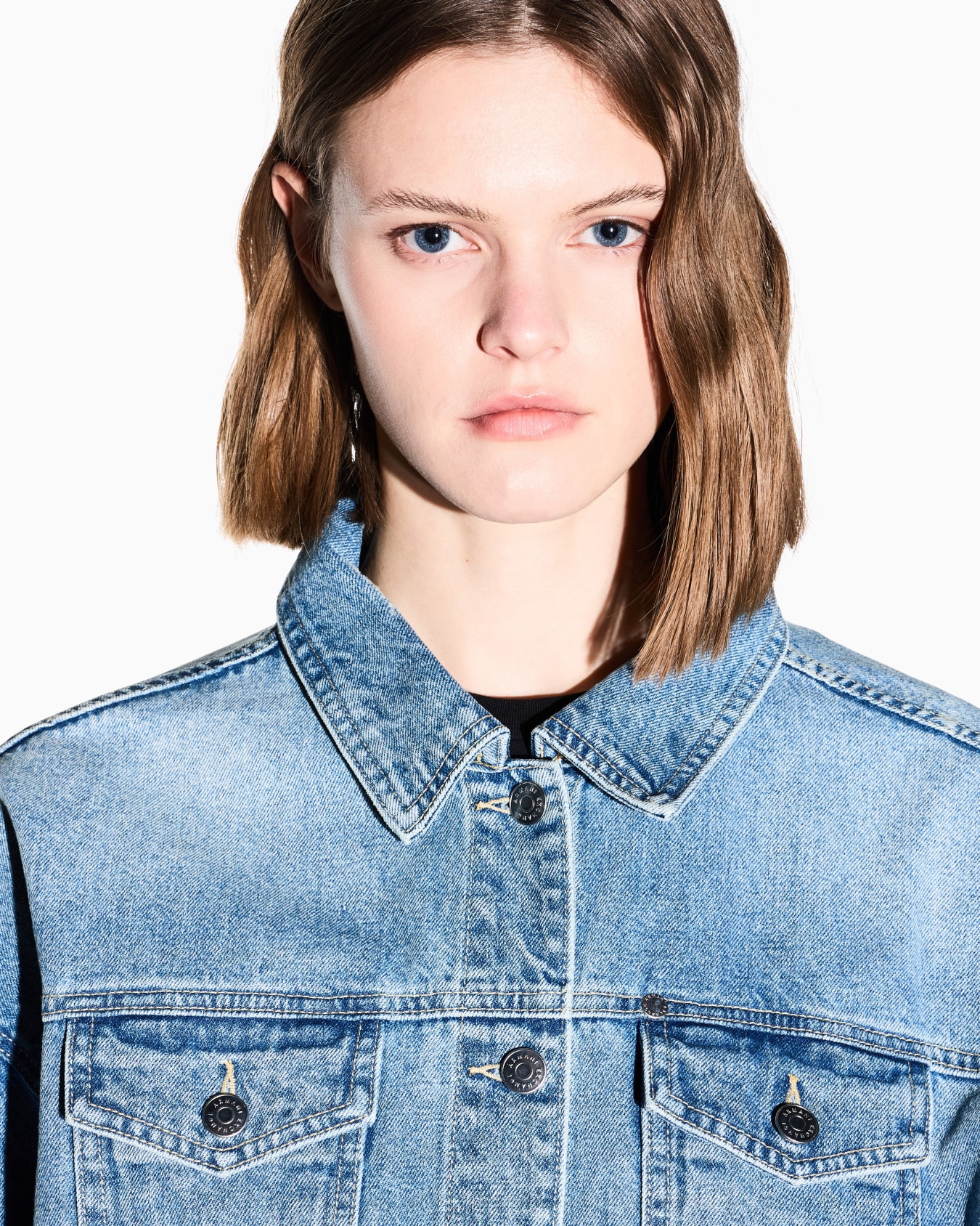 Used effect denim jacket Slide 6