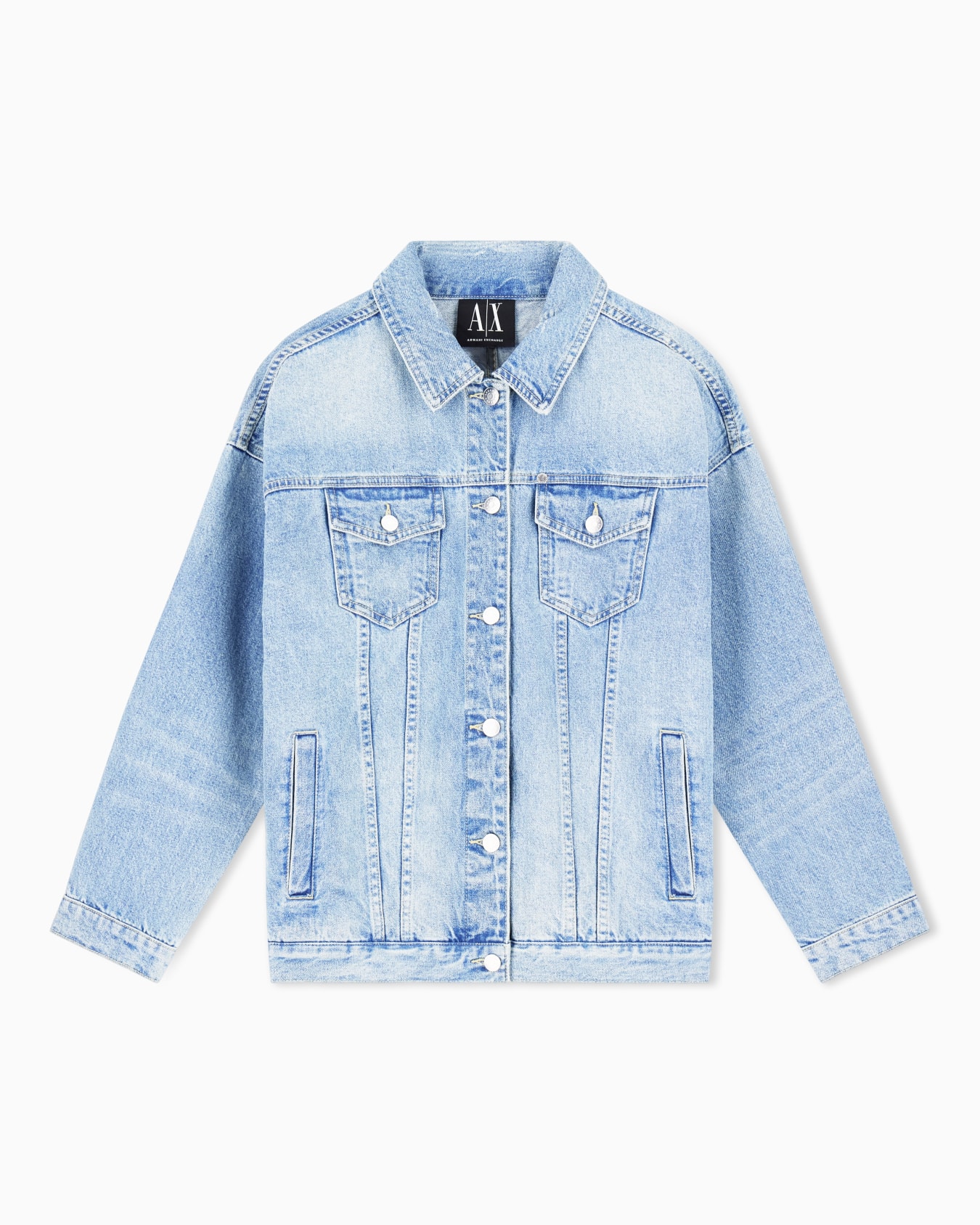Used effect denim jacket Slide 0