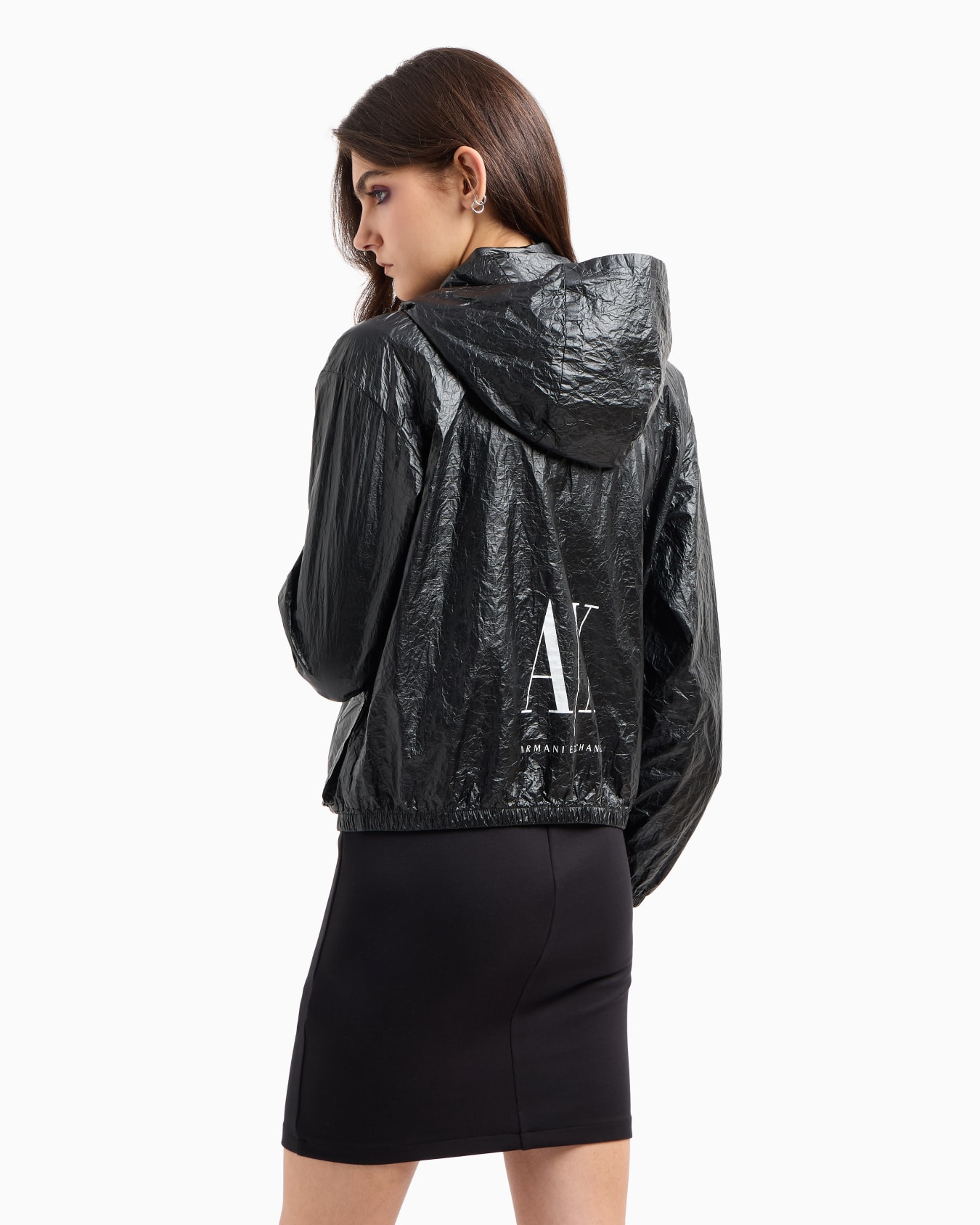 Non-woven windbreaker with hood and hook Slide 2