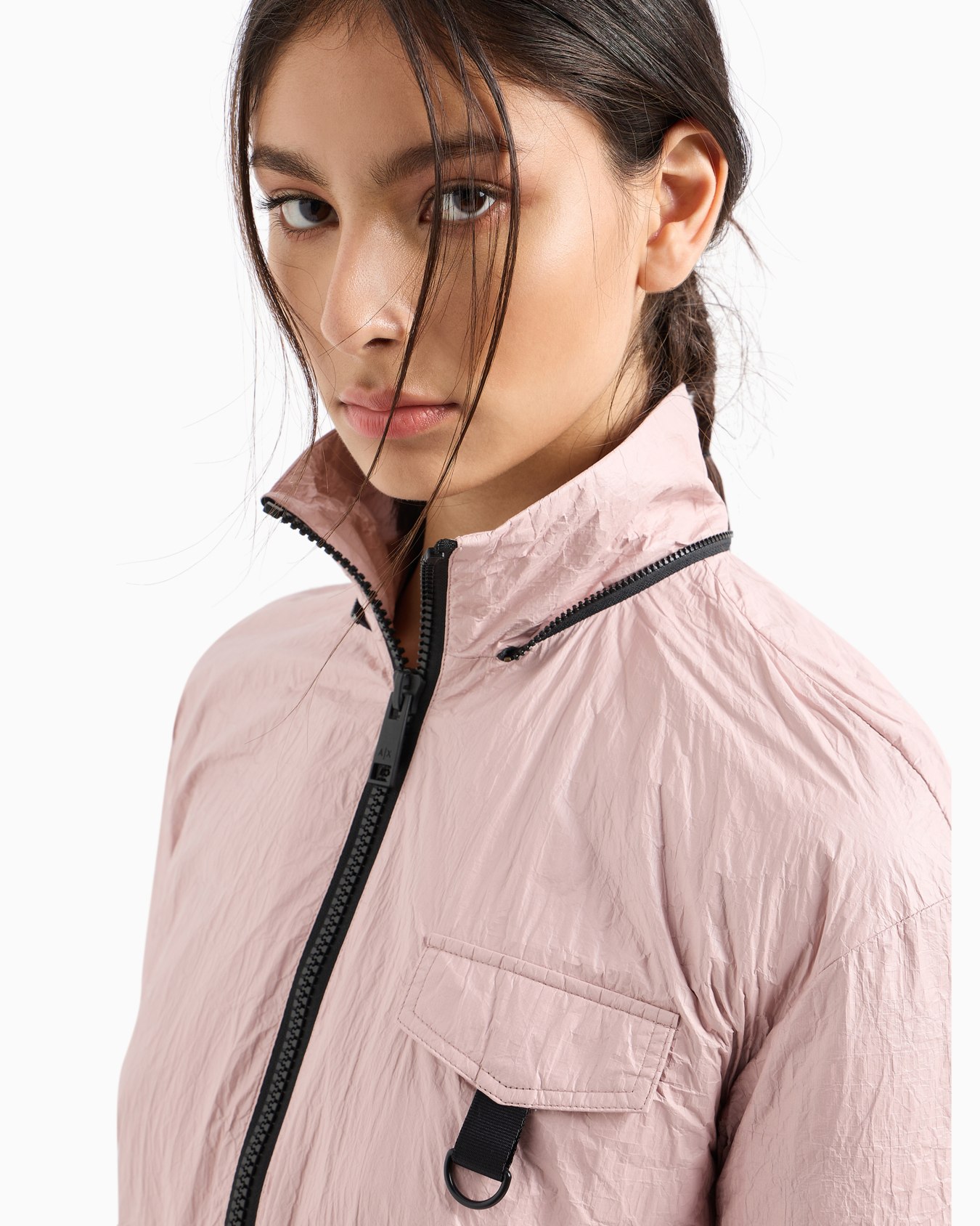 Non-woven windbreaker with hood and hook Slide 4