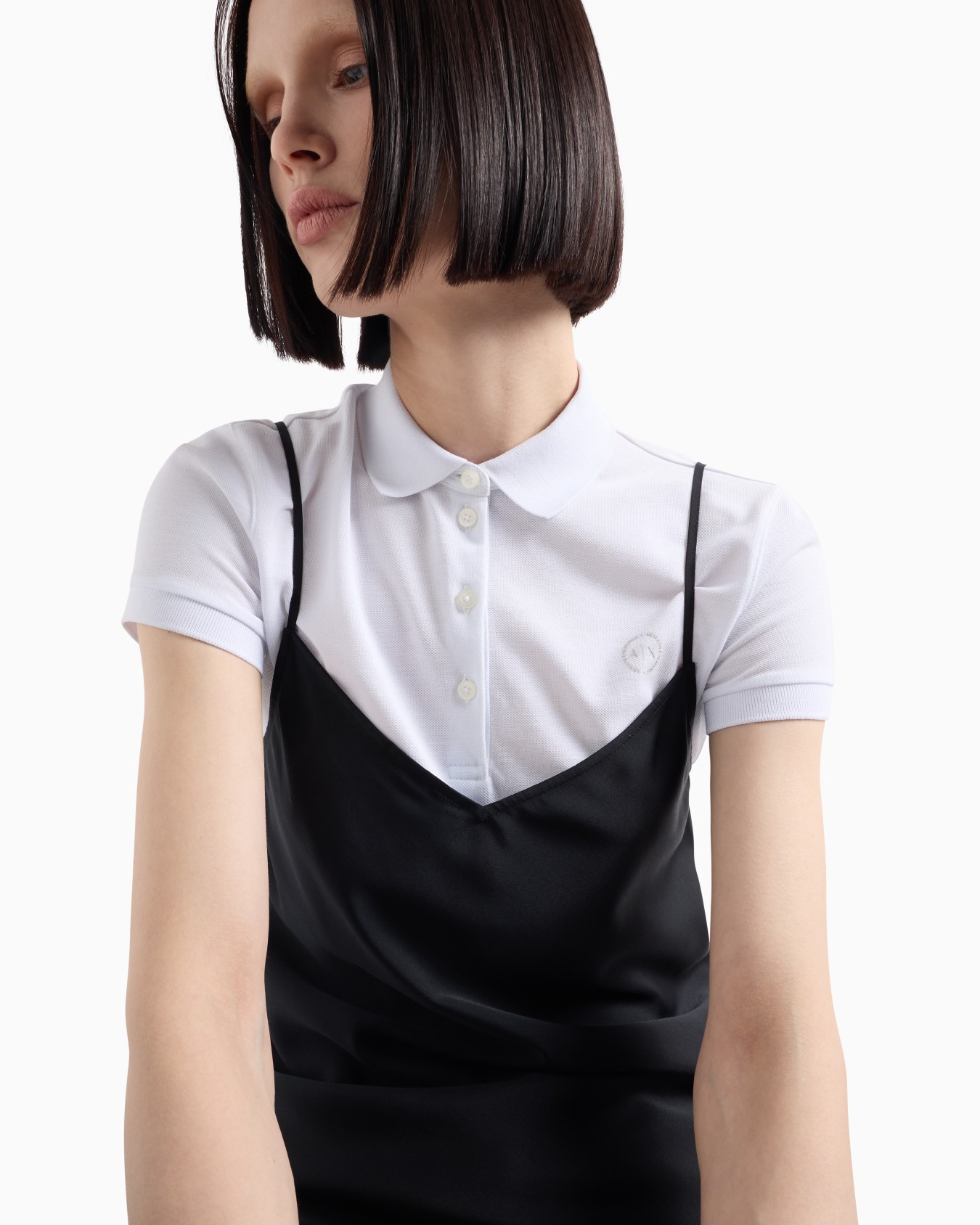 Satin V-Neck Top Slide 4