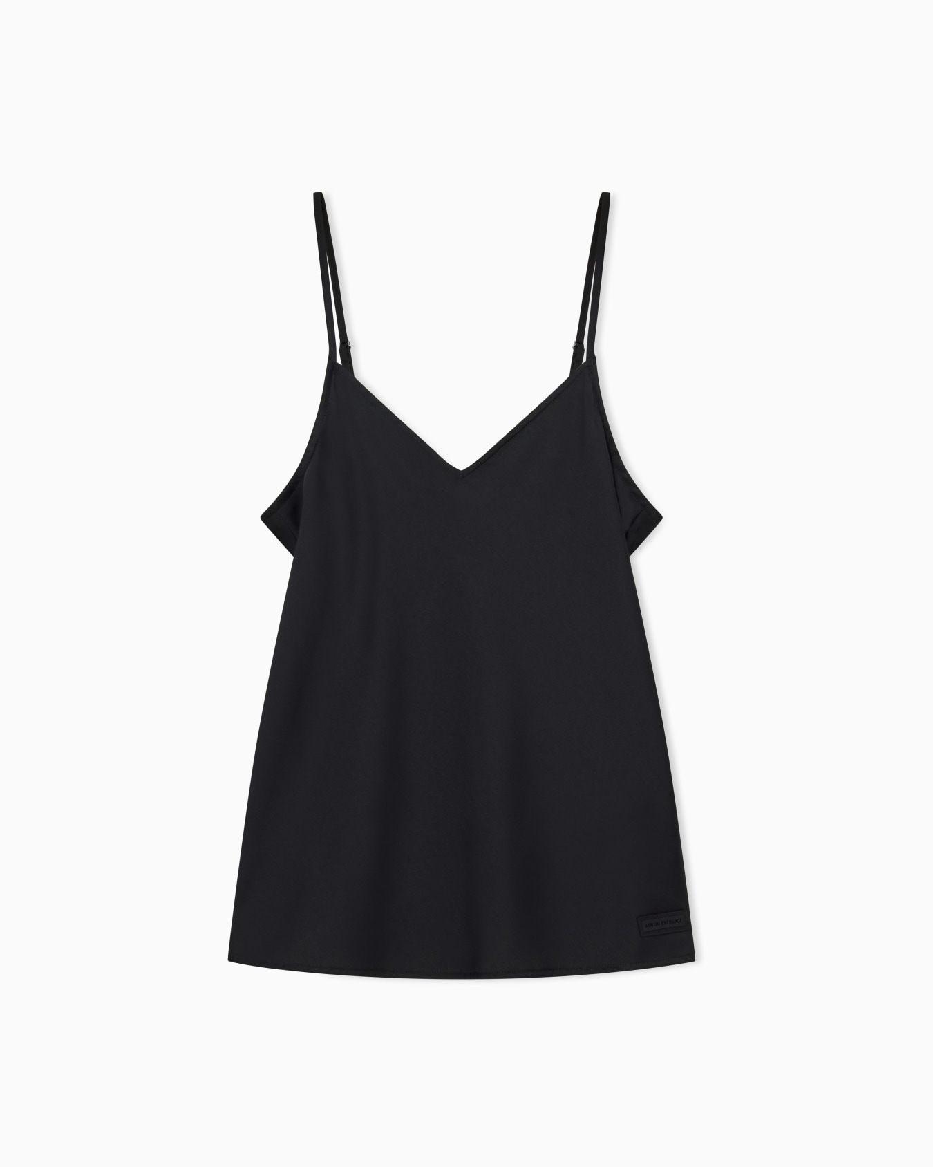 Satin V-Neck Top Slide 0