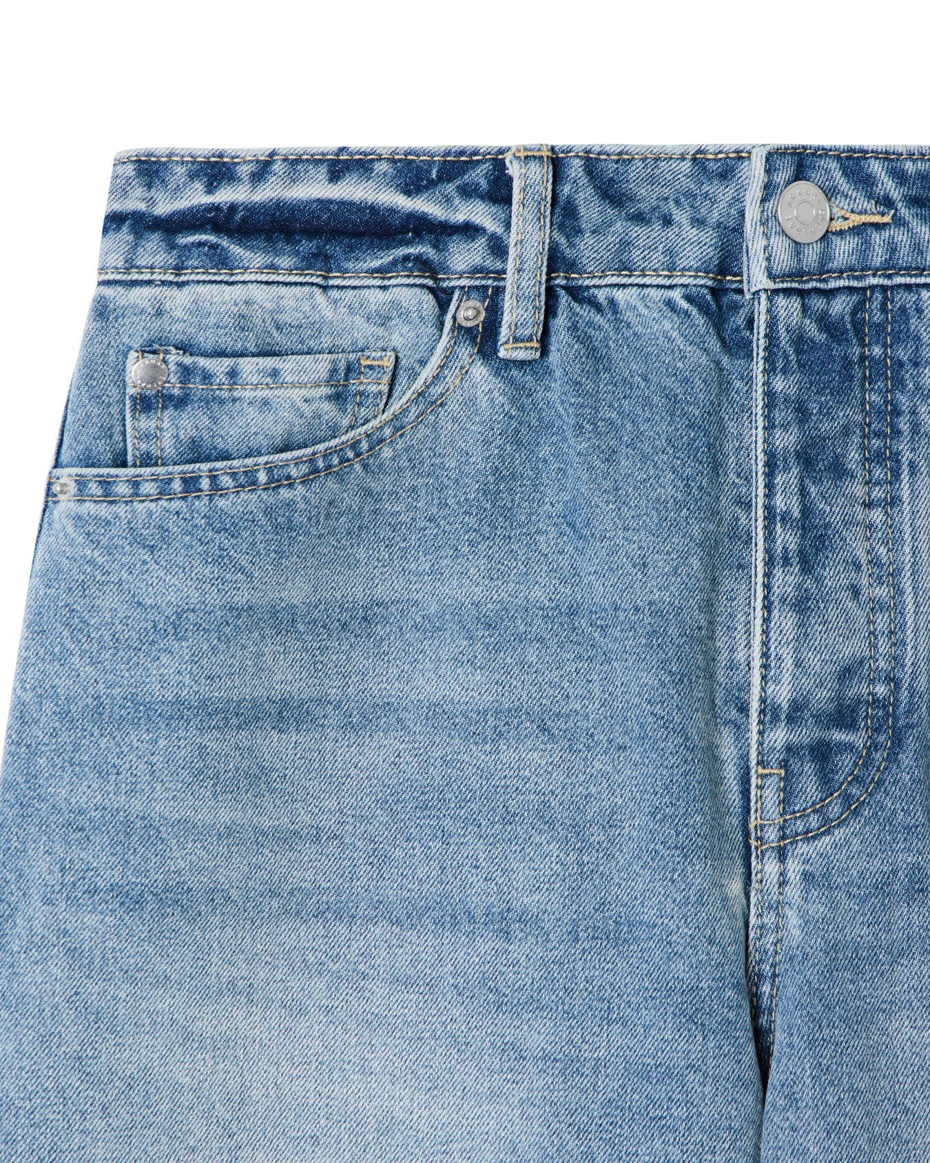 J51 carrot fit jeans in stiff denim with embroidered monogram Slide 4