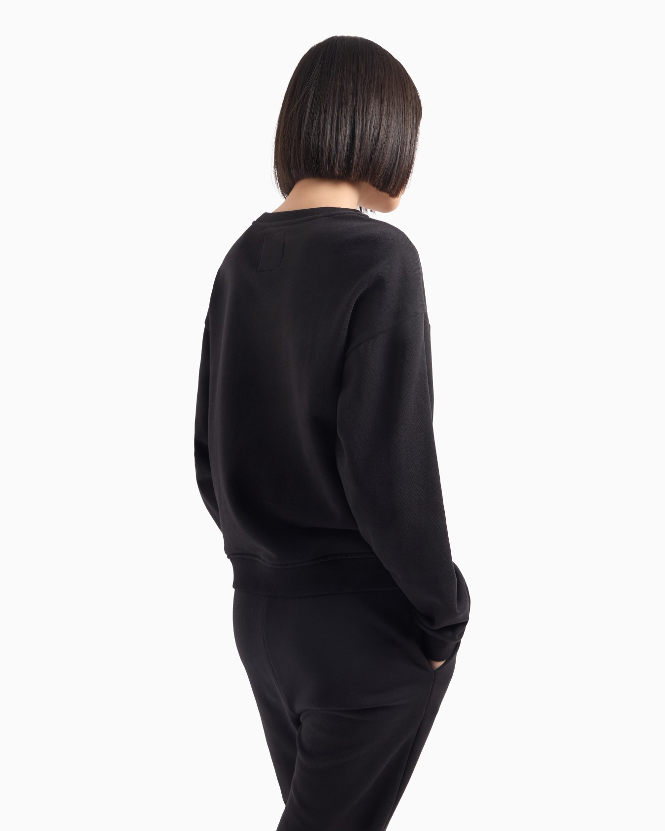 Stretch fabric zip-up hoodie Slide 2