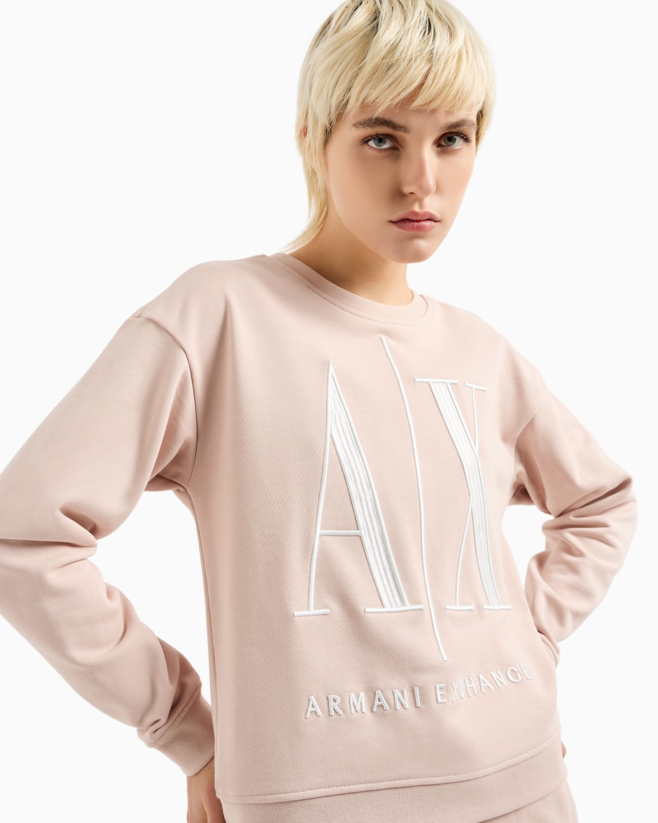 Stretch fabric zip-up hoodie Slide 4