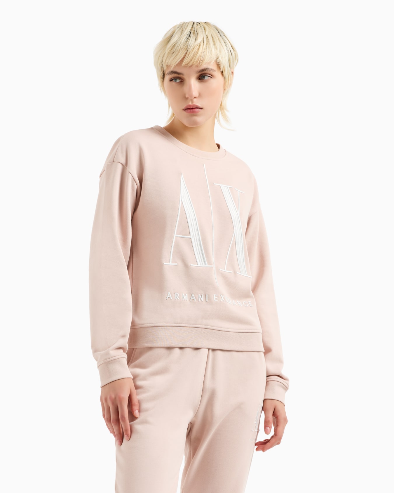 Stretch fabric zip-up hoodie Slide 1