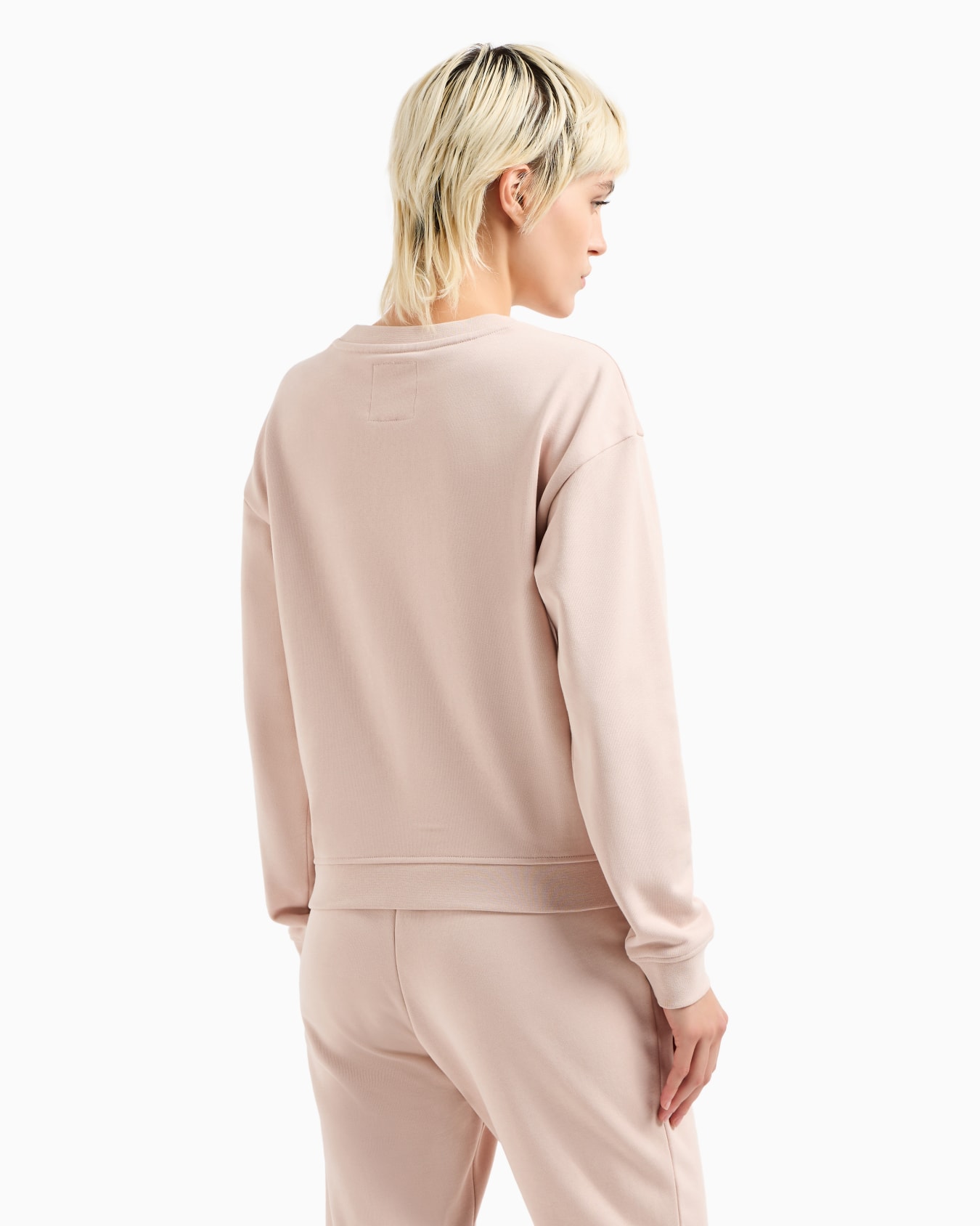 Stretch fabric zip-up hoodie Slide 2