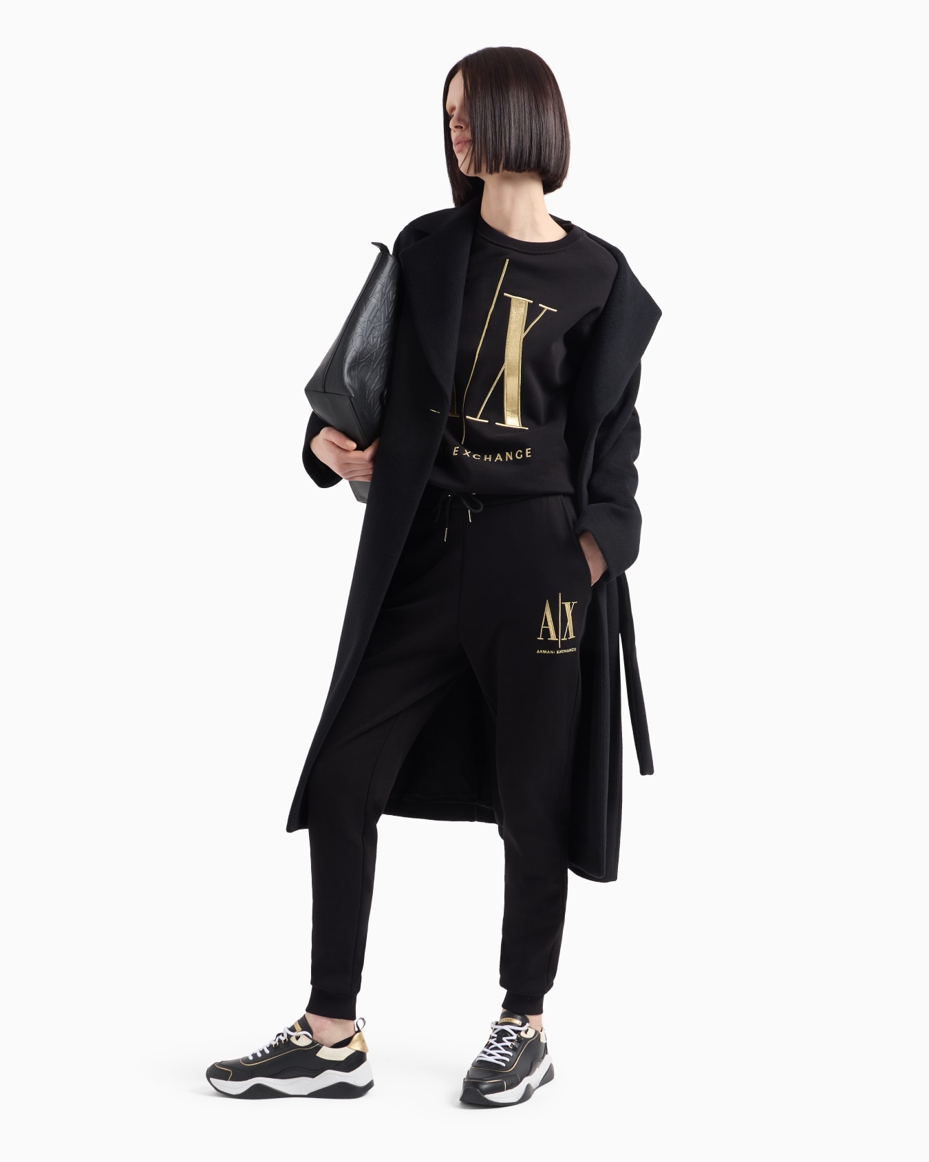 Stretch fabric zip-up hoodie Slide 3