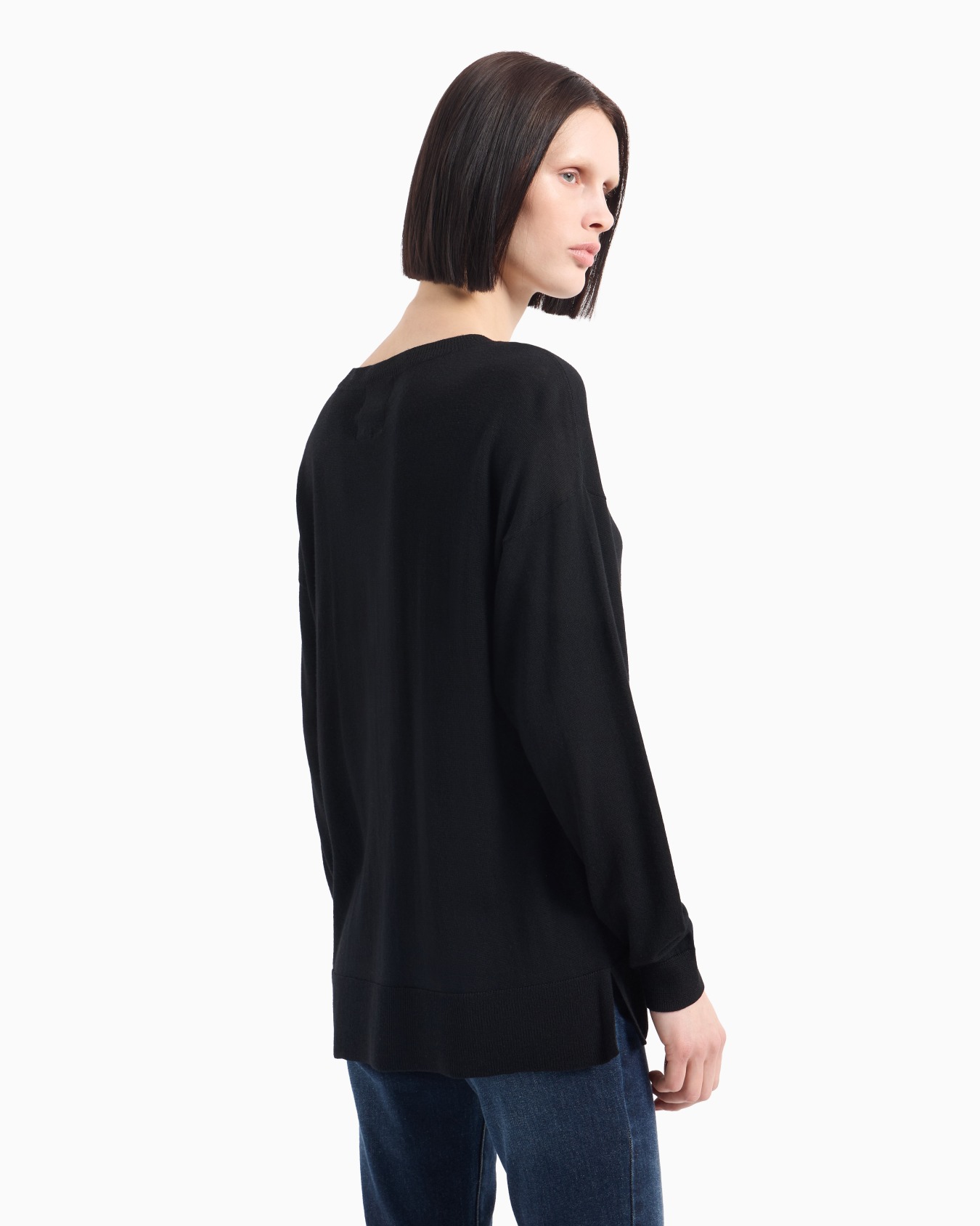 Jersey de cuello redondo con maxilogotipo Diapositiva 2