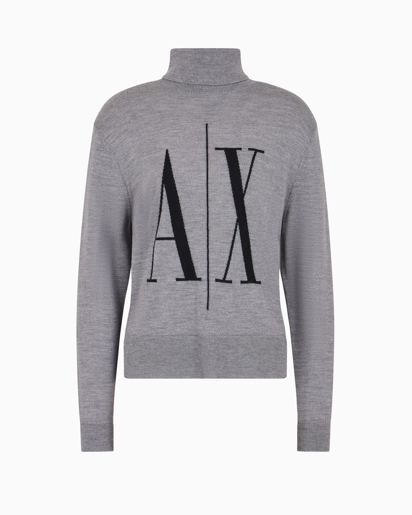High neck sweater with maxi logo Slide 0